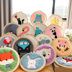 DIY Cartoon Embroidery Kit Yarn