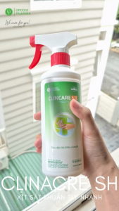 Dung Dịch  Xịt Sát Khuẩn Nhanh khô Tay Bề mặt Nhanh Clincare SH 500ml Có Vòi Phun Sương