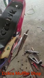 Knalpot racing Creampie ZZ1 stainless steel kidal for Kawasaki Ninja 150 R / RR / SS