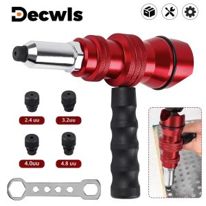 เครื่องโลดโผน อะแดปเตอร์ปืนตอกหมุดไฟฟ้า 2.4mm-3.2mm-4.0mm-4.8mm เครื่องมือตอกหมุดในครัวเรือน รวมถึงที่จับ เครื่องตอกหมุดมัลติฟังก์ชั่นไร้สาย เหมาะสำหรับสว่านไฟฟ้า