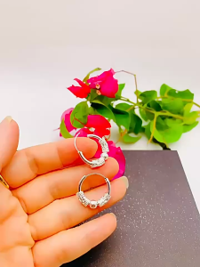 100% Original Sterling Silver 925 Italian earrings womens transfer bead jewelry gift for mom hypoallergenic