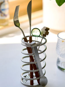 April Beauty Brush Storage Box Desktop Organizer Holder Creative Modern Simplicity Stainless Steel Dormitory Desk Arranger