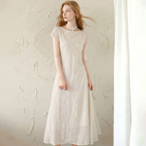 Summer New Elegant Embroidered Womens Long Dress