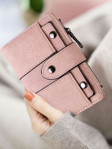 Short Womens Wallet 2025 New Simple Fashion Student Multi-Card Position Foldable Card Bag Zipper Coin Purse Coin Wallet