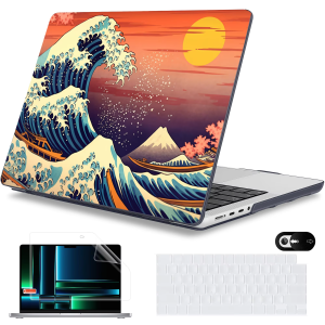 Laptop Case for MacBook Air 15 M4 2025 Case M3 Air 15.3 13.6 Hard Shell for MacBook Pro 13 14 16 M1 M2 M3 Sea View Print Shell