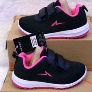 Sepatu Sekolah Ando Hitam Pink Saga / Rebeca / Zora Sepatu Sekolah Anak Perempuan Hitam Pink Hitam Putih Sepatu Ando Anak Perempuan Warna Hitam fuchsia Pink