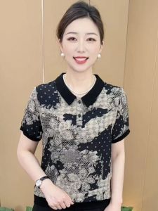 QIAOXIZI | Slimming Stylish POLO Neck T-Shirt