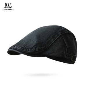 LouisWill Fashion Beret Hat Cotton Flat Cap British Style Hat Outdoor Sunscreen Peaked Cap Fashion Retro Literary Style Golf Flat Cap Casual Hat Beret for Women Men