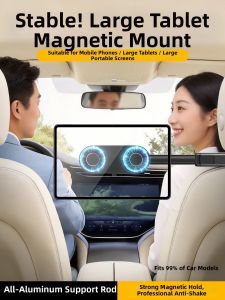 wasshope | Magnetic Shockproof Tablet and Phone Mount Car Rear Seat Headrest Bracket