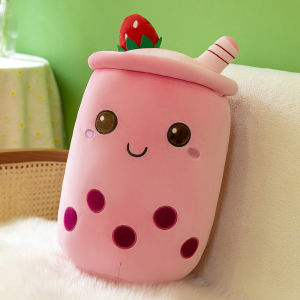 QIAOSHANG | Cute Fruit Milk Tea Cup Plush Toy for Children
