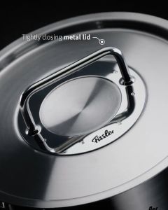 Bộ nồi thép Fissler Pure 5 món nắp inox có quánh