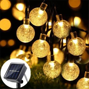 Solar String Lights Garden 100/50/20 LED Outdoor Crystal Ball Fairy Light Home Patio Yard Decoration Lamp Garden Garland