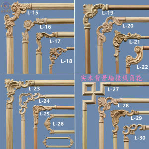 Đông Dương Khắc Gỗ Gỗ Chắc Chắn Hoa Trang Trí Bảng Phong Cách Châu Âu Phòng Khách Tủ Quần Áo Cửa Nền Tường Đúc Hoa