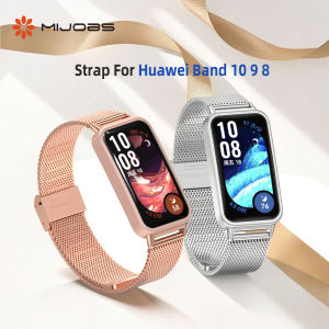 Strap for Huawei Band 10 9 8 Metal Wristbands for Huawei Band 9 Bracelet Smart Watch Huawei Band 8 Strap Replacement Accessories