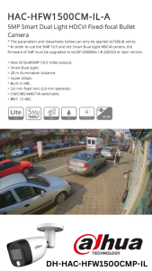 HFW1500CMP-IL-A DAHUA 5MP AUDIO SMART DUAL LIGHT FULL COLOR