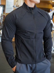 Spring Summer New Outdoor Sports Zipper Top Mens Fitness Training Casual Running Jacket Coat Breathable Quick Dry Comfortable Fit