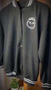 Varsity Be Smile Jaket Pria Wanita (M/L/XL/XXL)/Jaket Bisbol Wanita Korea Trendy Bahan Premium Tebal Aplikasi Bordir/Jaket Varsity Baseball/Jaket Bombers Koreans/Jaket Cewek Gaya Korea Jumbo