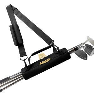 Golf Club Bag Mini Lightweight for Golfer With/Without Ball Pouch Pack Portable for Driving Range Carrier Course Training Case