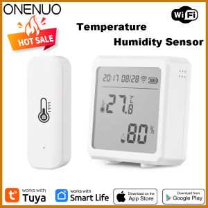 WIFI Temperature and Humidity Sensor Hygrometer Thermometer with/No LCD Display Tuya Smart Indoor Support Alexa Google Assistant