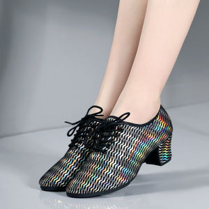 Modern Dance Square Dance Three-step Rhythm Soft Bottom Sailor Dance Shoes Outdoor Specialized Latin Dance Shoes for Women