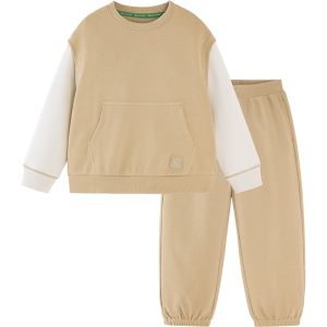 Mini Bala Boys Long Sleeve Set Soft Skin-friendly Fashionable Fake Two-piece Clothes Cotton Blend Fabric Casual Wear for Kids