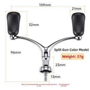 TEBEN | Universal Metal Folding Reel Handle Spinning Reel Part
