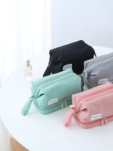 Tas Kosmetik PREMIUM Korean DOUBLE LAYER COSMETIC & MAKEUP BRUSH