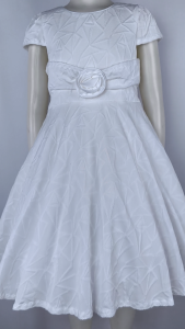 Big Joy Girls First Communion Dress Vihana Fabric with Design Diamond with Applique Flower for Ages 5 to 12 Years Old 553164