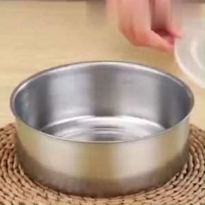 FR-C1214 Rantang Stainless Steel 5in1 Dengan Tutup Plastik Portable / Tempat Penyimpanan Makanan