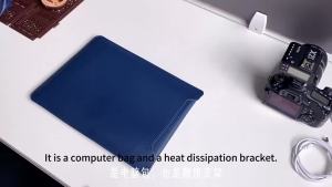 TOFON | 3 in 1 PU Leather Laptop Sleeve Stand Mouse Pad Ultra-Thin Portable Cooling Bracket for 12 13 14 15 16 Inch MacBook Air Xiaomi