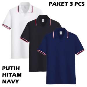 Kaos Polo paket 3 pcs paket hemat