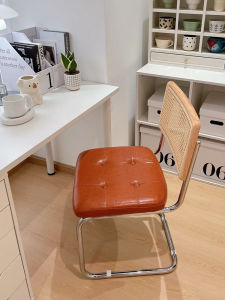 MU FENG ZHI NAN | Vintage Style Solid Wood Woven Luxurious Chair