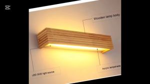 Modern LED Wood Wall Sconce Lights Bathroom Hotel Background Decoration Lamp Wooden Lighting Fixture