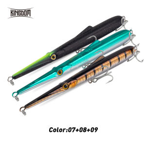 Kingdom Needle Pencil Fishing Lure Set 11g 13g 30g 40g Sinking Floating Hard Baits ABS Plastic Stickbait For Bass Catfish Trout