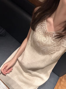 DANTING | Sleeveless White Long Dress Trendy 2023