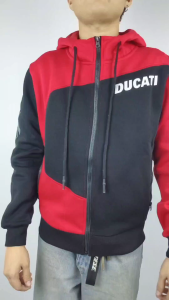 เสื้อฮู้ดมอเตอร์ไซค์ เสื้อฮู้ดบิ๊กไบค์ ผ้าCotton 100% โมโตจีพี DUCATI มีไซส์ S รอบอก 40 นิ้ว