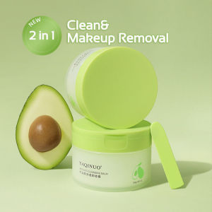 Avocado Cleansing Balm Makeup Remover Face Cleanser Balm and Makeup Remover Effortless on Face Eyes and Lips Deep Refreshing Non-Greasy and Natural Nutrient-Rich Soft Cream