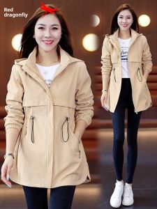 Reddragonfly | Beige Fashionable Womens Trench Coat Autumn Spring New