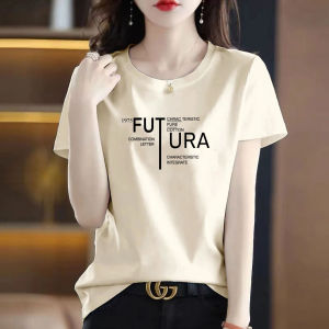 First-Line Famous Korean Style Printed All-Matching Short-Sleeved T-shirt