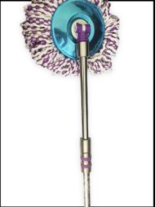 Cây lau nhà xoay 360 độ tự vắt mâm inox- chổi lau nhà inox ?kèm bông lau cotton siêu thấm hút