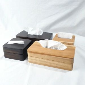 Kotak Tisu Premium Kayu Jati LusioSB Tempat Tisu Engsel Wooden Tissue Box