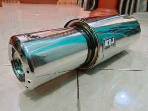 Knalpot mobil full bass bulet padet ukuran besar