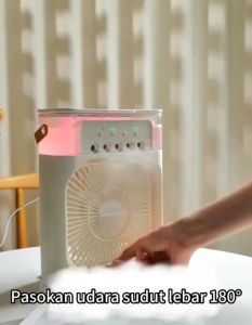 Kipas Pendingin Ac Mini Portable/Air Cooler Mini/600ML 7 Warna Usb Type C