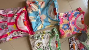 (9-38kg) đồ bộ babydoll tay ngắn quần lửng bé gái  thun lạnh 3D  mềm mịn mát bao bền đẹp (915)