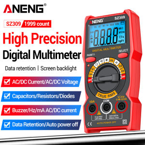 ANENG | ANENG SZ309 Digital Multimeter 1999 Counts Voltage Current Resistance Capacitor Frequency Detector Diode Continuity Buzzer Tool