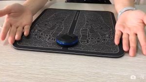 Rechargeable Ems Foot Massager Mat Tikar Urut Kaki Kerusi Mesin Urut Kaki Dan Badan Leg Reshaping Feet Massager Portable