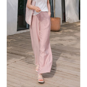 Light City Su Xiaotang Ice Hemp Wide Leg Casual Pants Womens Summer Loose Comfortable Cool Thin Casual Trousers