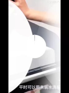 Car foldable bucket telescopic portable outdoor waterproof Oxford cloth canvas travel fishing bucket car wash