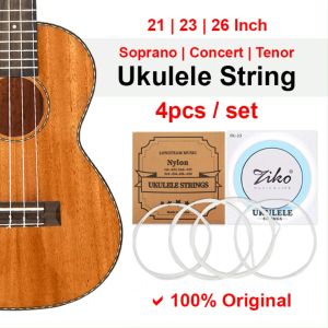 Ukulele String 1 set White Nylon String for 21 23 26 Inch Soprano Concert Tenor Dawai Senar Tali Ukelele Gitar Original Set 乌克丽丽