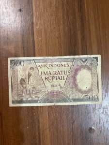Uang Kertas 500 Rupiah 1958 Seri Pekerja Koleksi Kuno